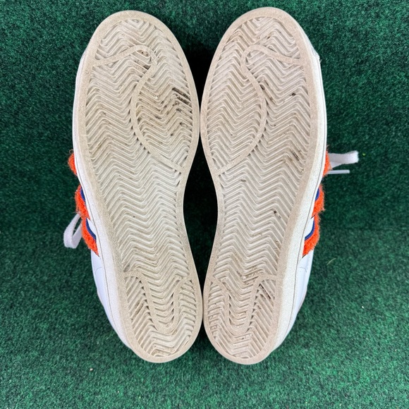 Adidas Superstar Low IF7610 Trainers Womens Cloud White Orange Royal Blue Size 9 - Picture 7 of 8